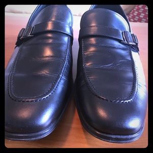 Ferragamo Size 12 Black Leather Loafer, almost new